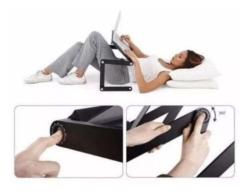 Mesa Notebook Multifuncional Articulavel Cama Mouse T8