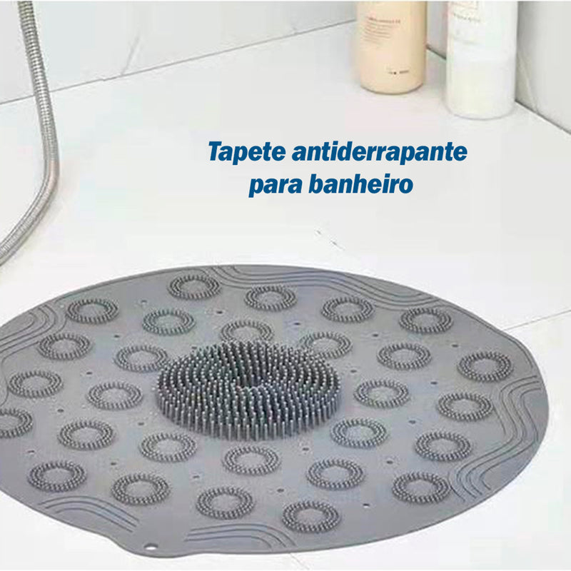 Tapete Antiderrapante Box Banheiro Lava Pes Massageador C/ Ventosas