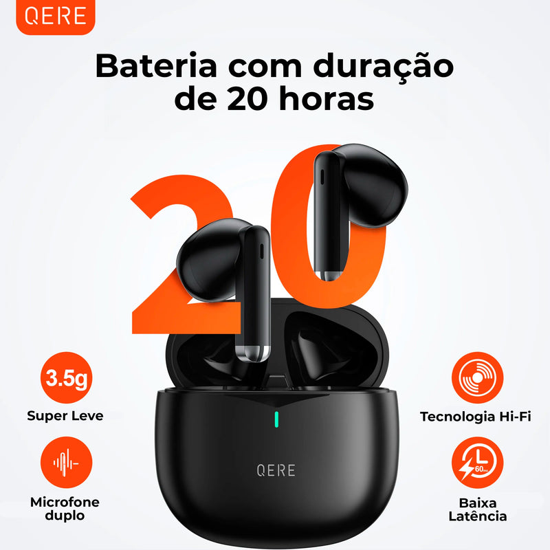 Fone Bluetooth QERE E28 com Bateria de Longa Duração