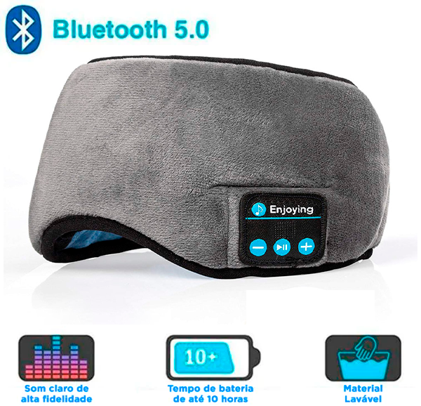 Máscara para Dormir com Fone de Ouvido Bluetooth - RelaxSound