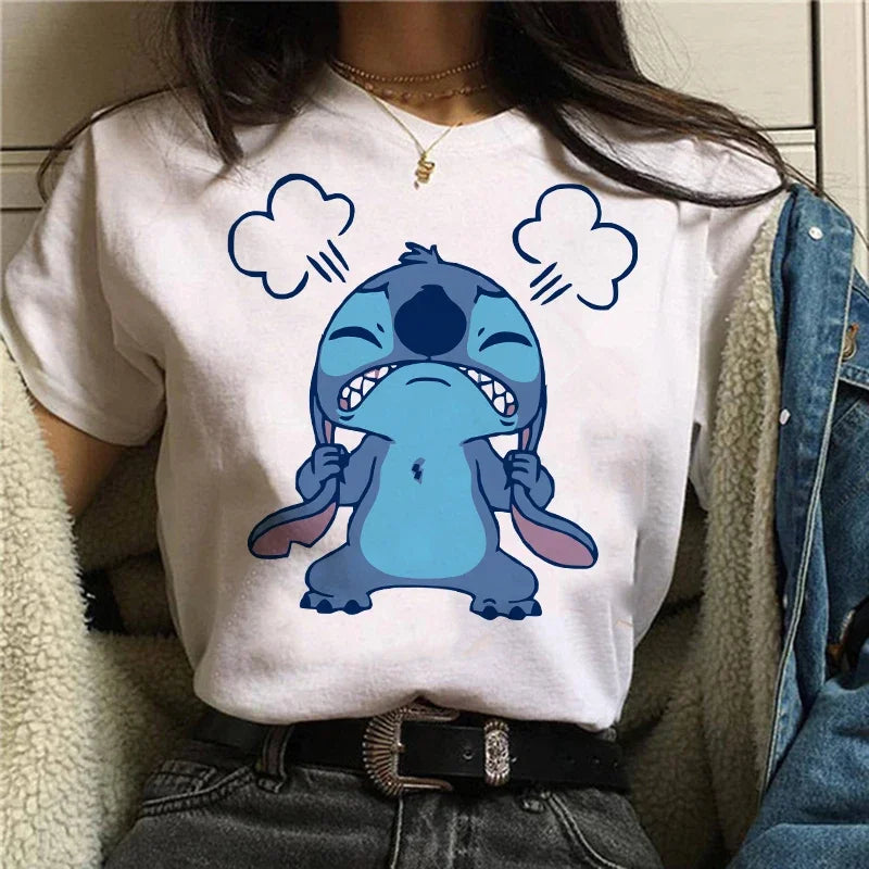 Camiseta Feminina Lilo Stitch