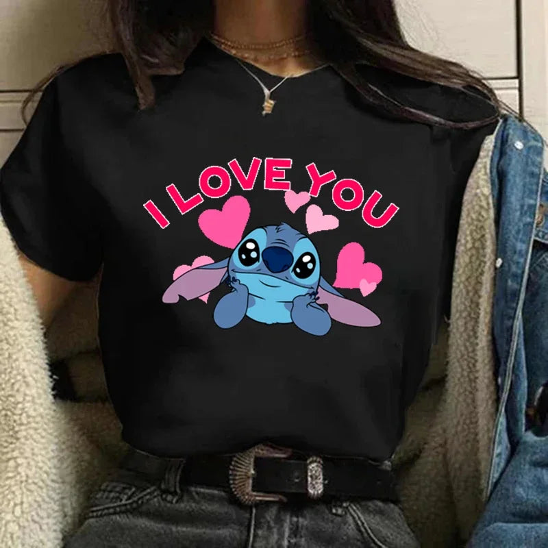 Camiseta Feminina Lilo Stitch