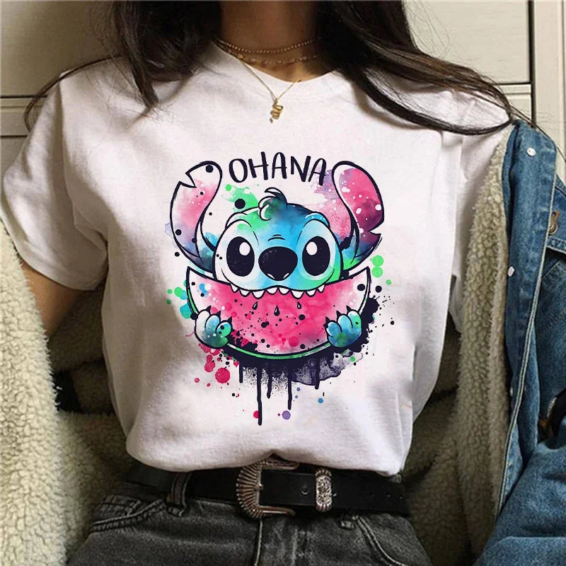 Camiseta Feminina Lilo Stitch