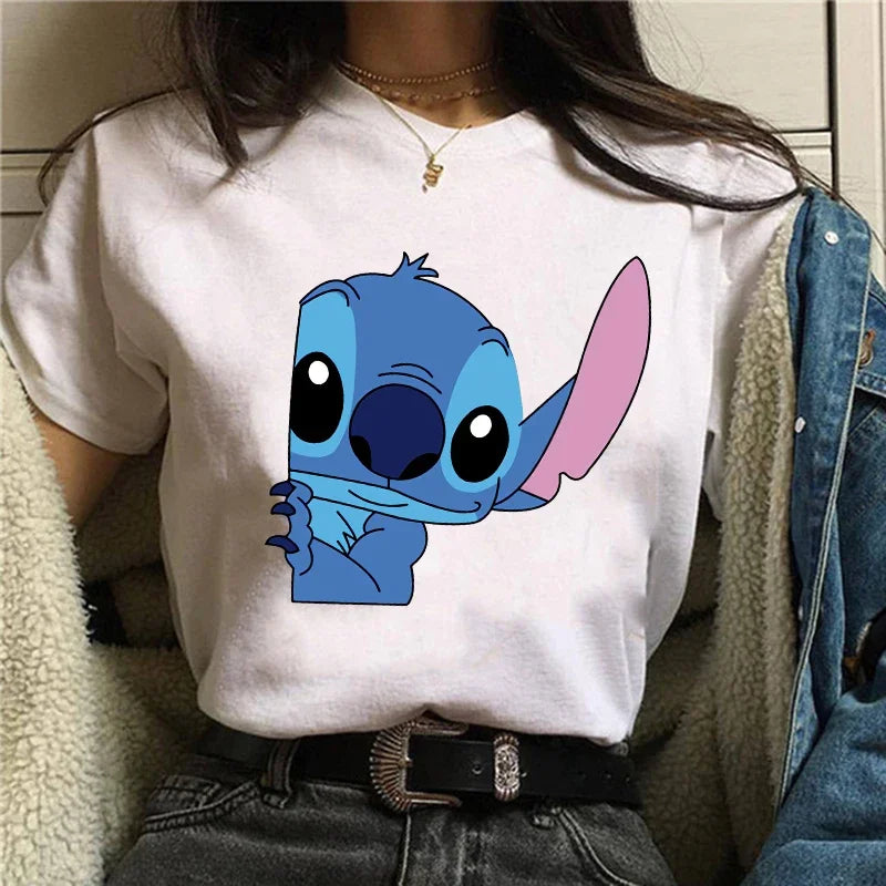 Camiseta Feminina Lilo Stitch