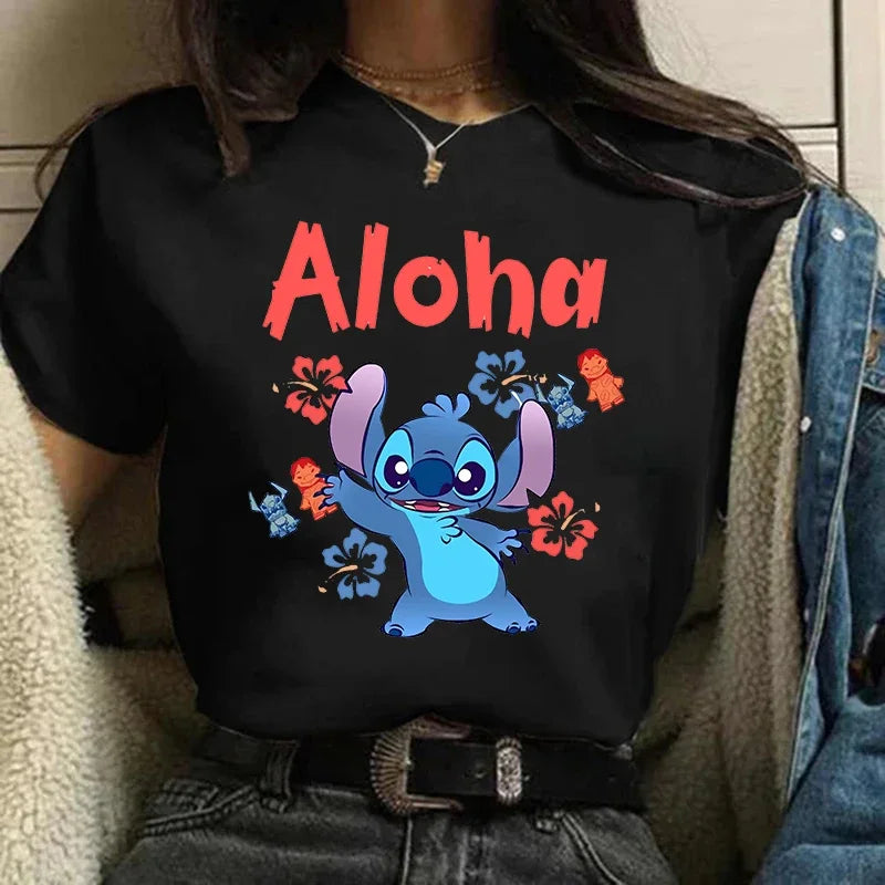 Camiseta Feminina Lilo Stitch