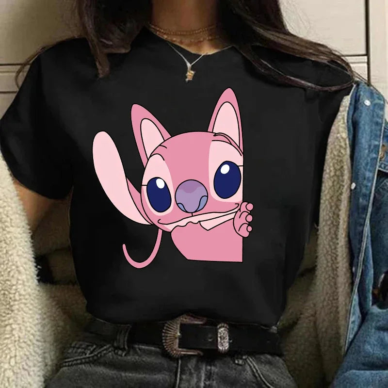 Camiseta Feminina Lilo Stitch