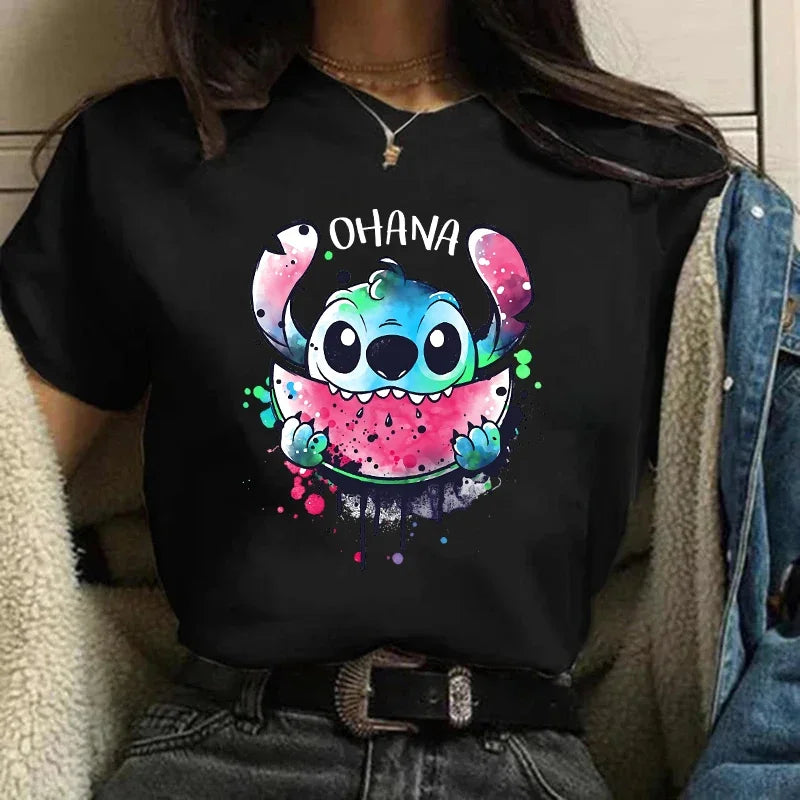 Camiseta Feminina Lilo Stitch