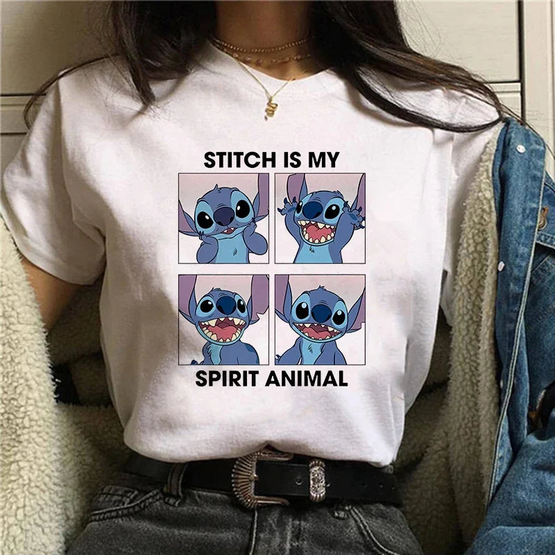 Camiseta Feminina Lilo Stitch