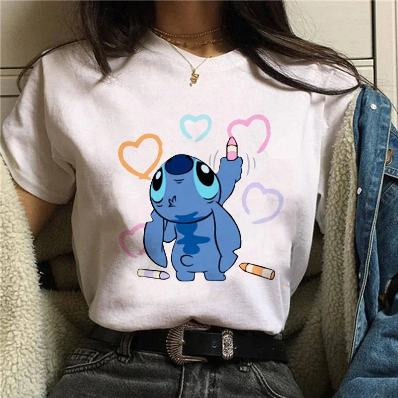 Camiseta Feminina Lilo Stitch