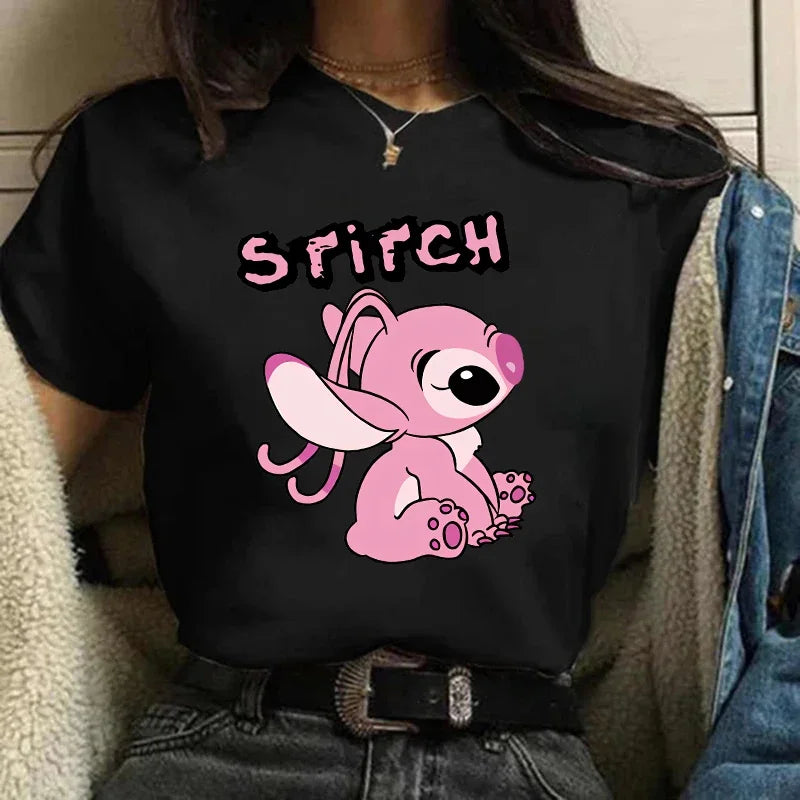 Camiseta Feminina Lilo Stitch