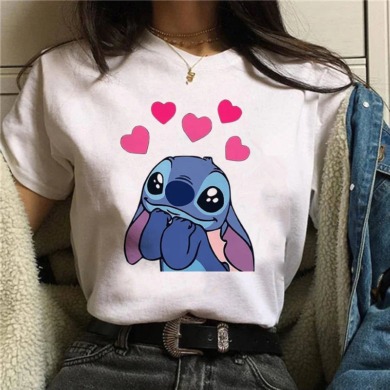 Camiseta Feminina Lilo Stitch