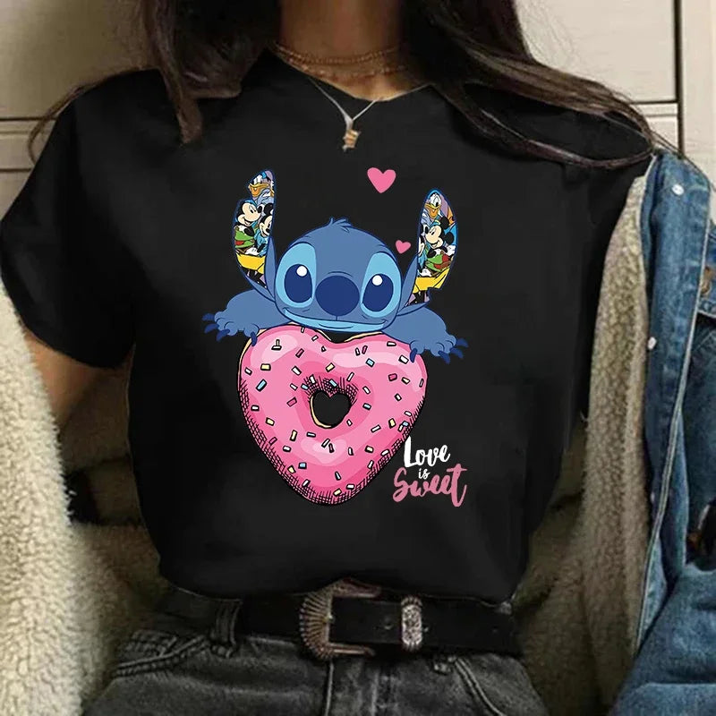 Camiseta Feminina Lilo Stitch