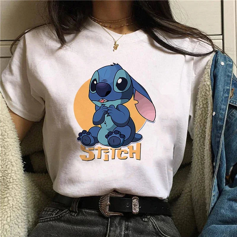 Camiseta Feminina Lilo Stitch