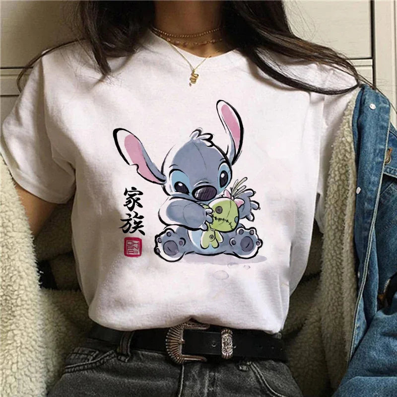 Camiseta Feminina Lilo Stitch