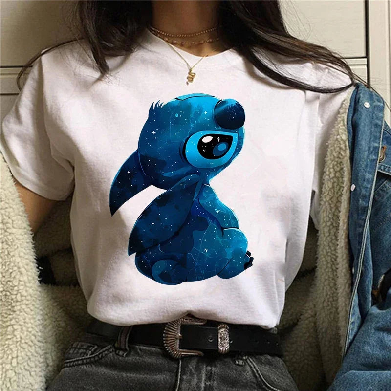 Camiseta Feminina Lilo Stitch