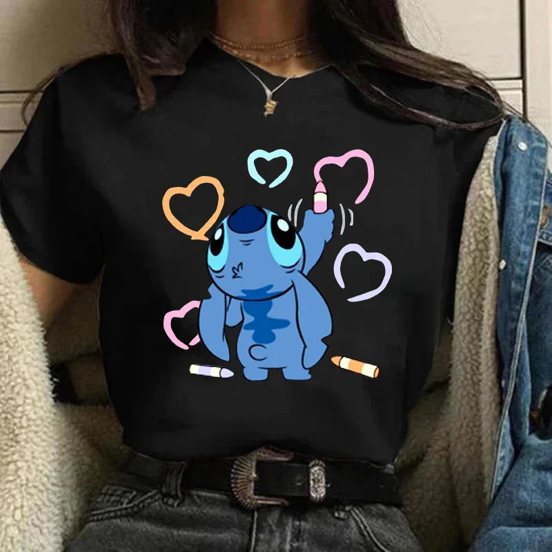 Camiseta Feminina Lilo Stitch