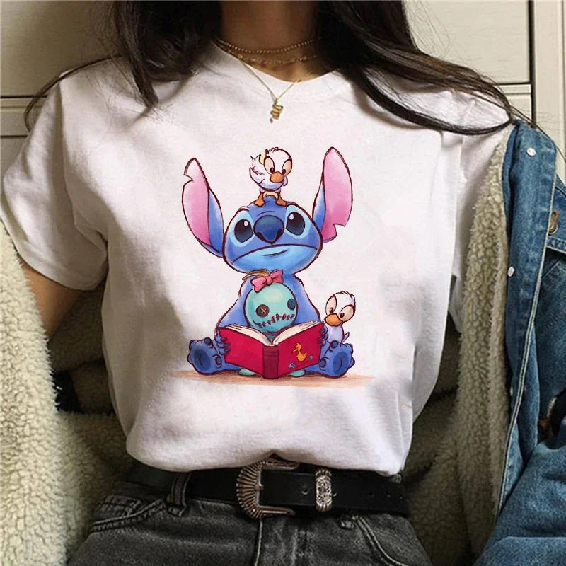 Camiseta Feminina Lilo Stitch