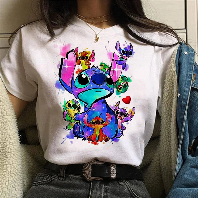 Camiseta Feminina Lilo Stitch