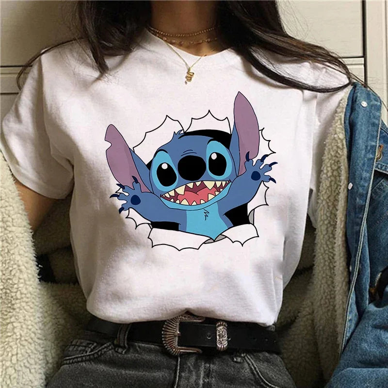 Camiseta Feminina Lilo Stitch