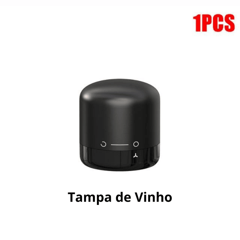 Tampa para Garrafa de Vinho a Vácuo - Lock Vácuo